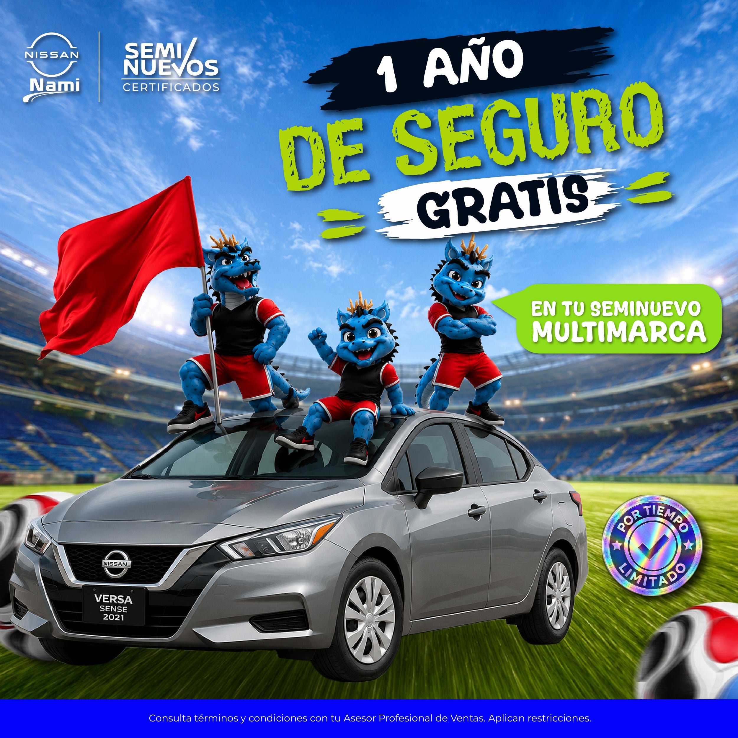Estrena un seminuevo con seguro gratis