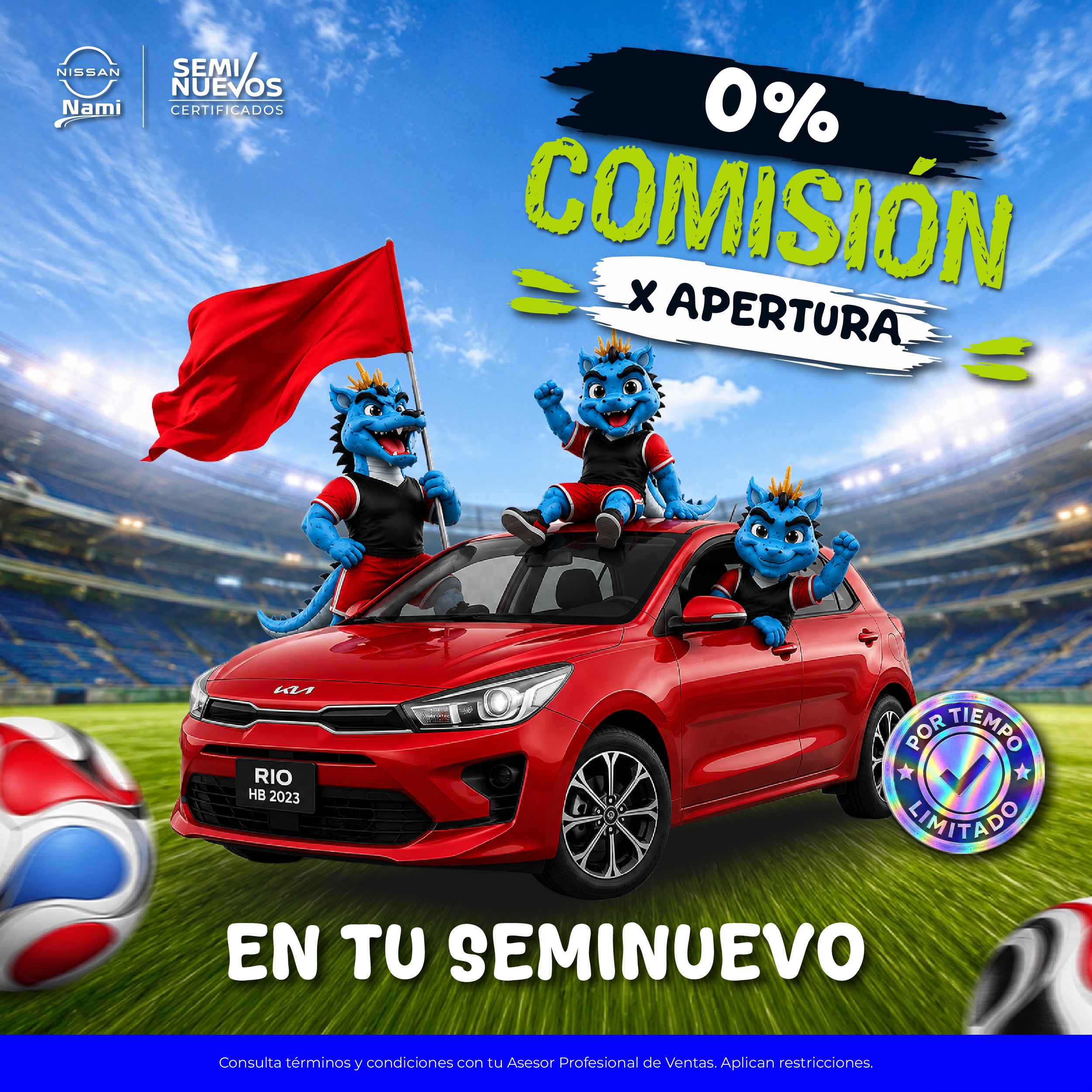 Estrenar sin comisión por apertura
